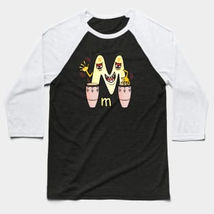 Funny Alphabet Lore Letter M Baseball T-Shirt